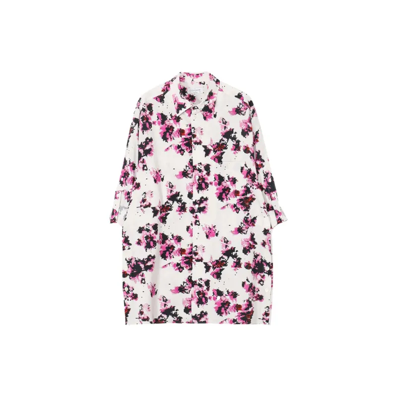 Yohji Yamamoto Khadi Flower Shirt-1