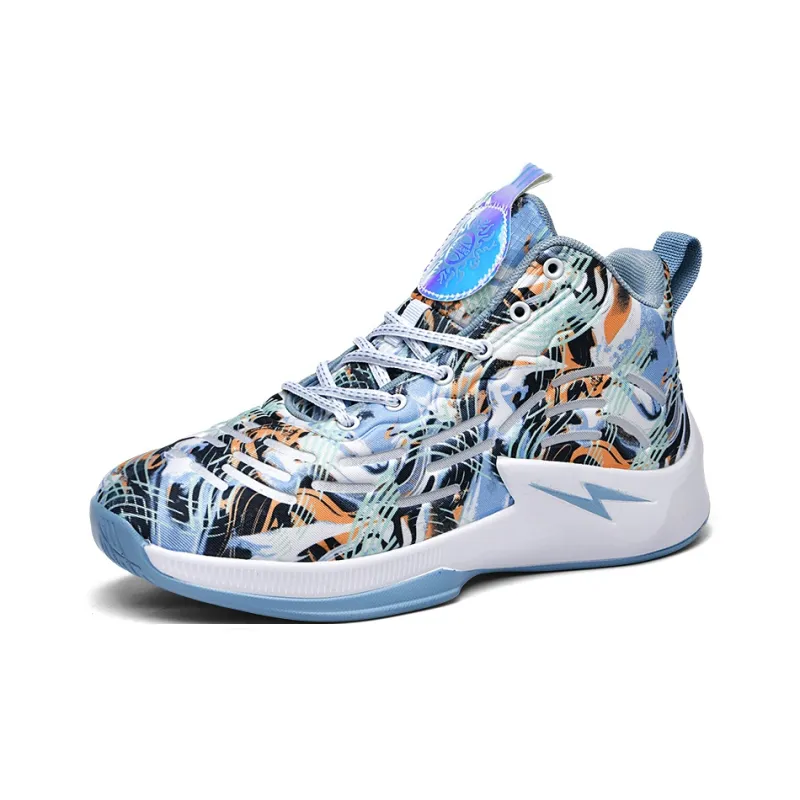 Wooden Rabbit Anti Slip Wear Resistant High Top Basketball Shoes Unisex-6