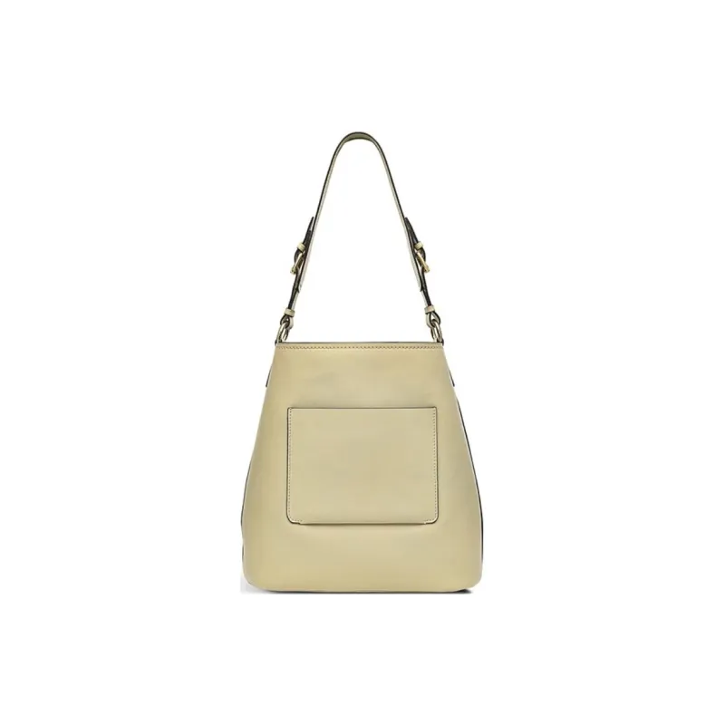 RADLEY Cow Leather Bucket Bags Crossbody Bag Shoulder Bag Large Size Women's Beige-1