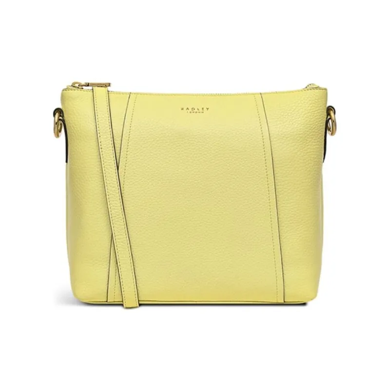 RADLEY Cow Leather Shoulder Bag Crossbody Bag Medium Size Women's Yellow-0