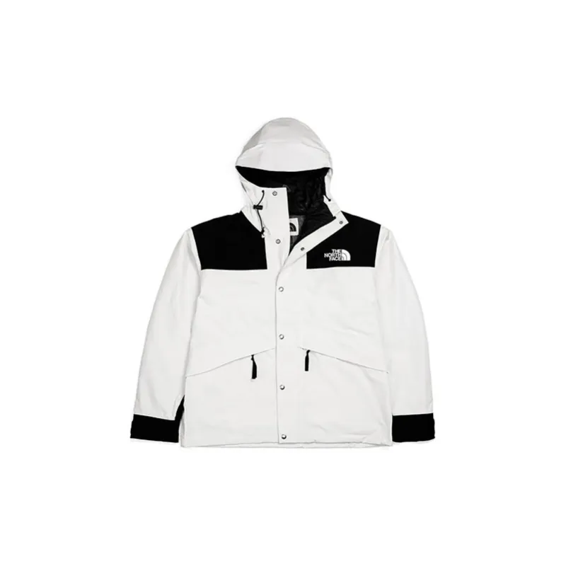 THE NORTH FACE 1986 Series Waterproof And Windproof Windbreaker Jacket Unisex White Shopping Bag Included-1