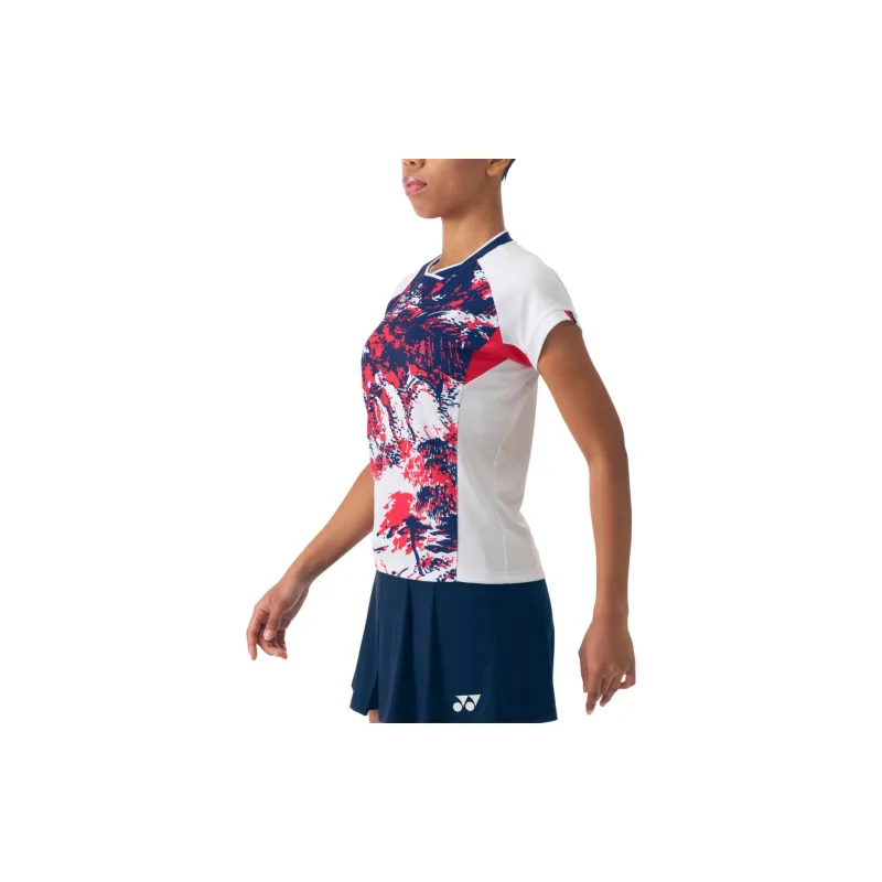YONEX Badminton Olympic Series SS24 Badminton Jersey Women's White-4