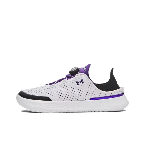 Under Armour SlipSpeed Anti Slip Wear Resistant Low Top Training Shoes Unisex White Asian Version