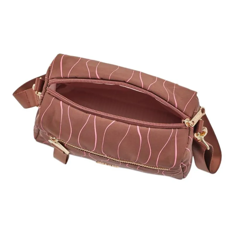 AMERICAN TOURISTER Polyester Shoulder Bag, Crossbody Bag Women's Tan & Pink-5