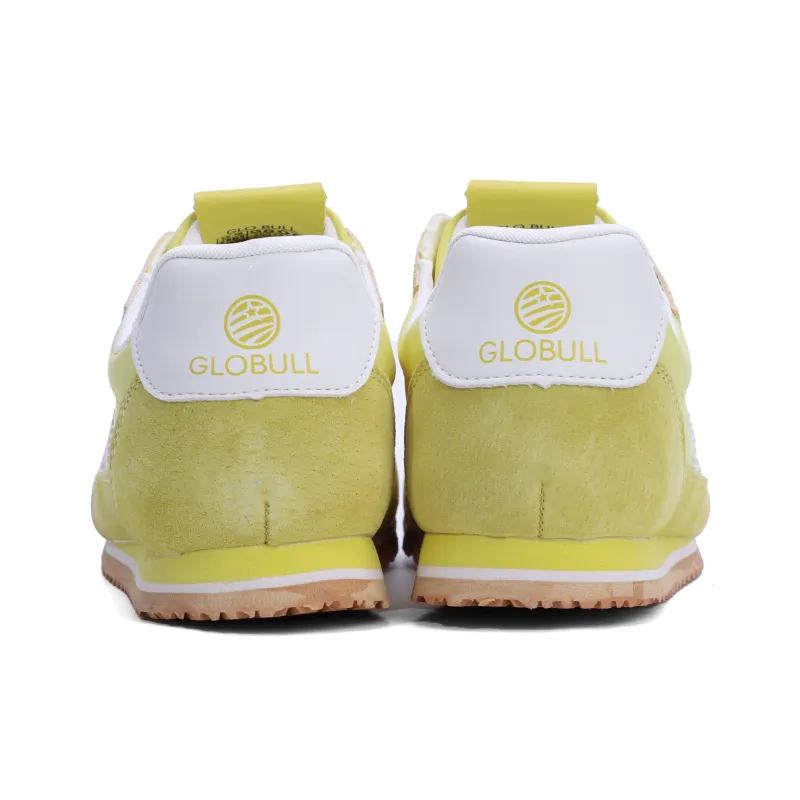 GLO BULL Skateboard Shoes Unisex Low Top Light Yellow White-4