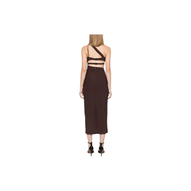 Nensi Dojaka Asymmetric Midi Dress-2