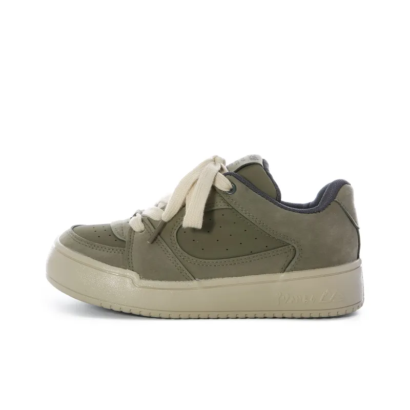 Lovely You Durable Lightweight And Breathable Low Top Skateboard Shoes Women's Moss Green-0