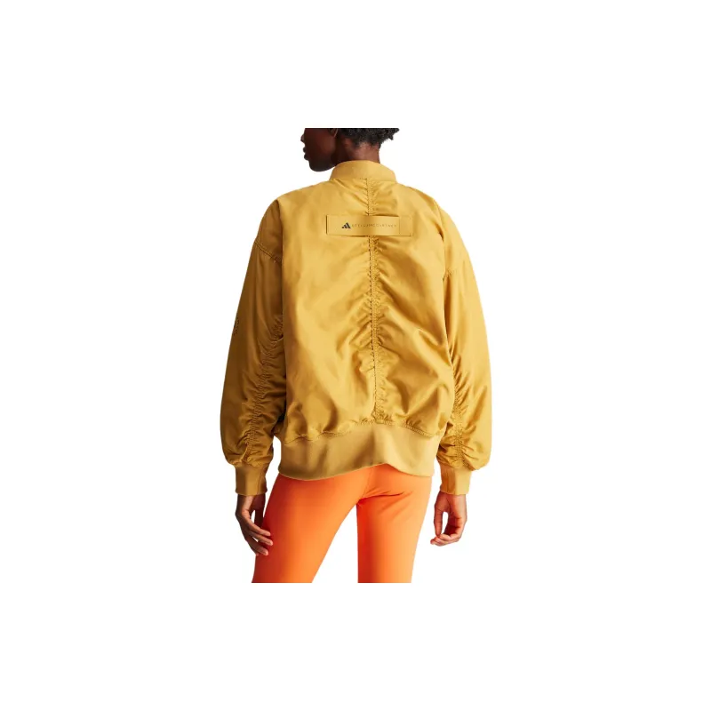 Adidas Stella McCartney WOVEN BOMBER WIND.RDY Jackets Coats Women's Sandy Dune Brown-2