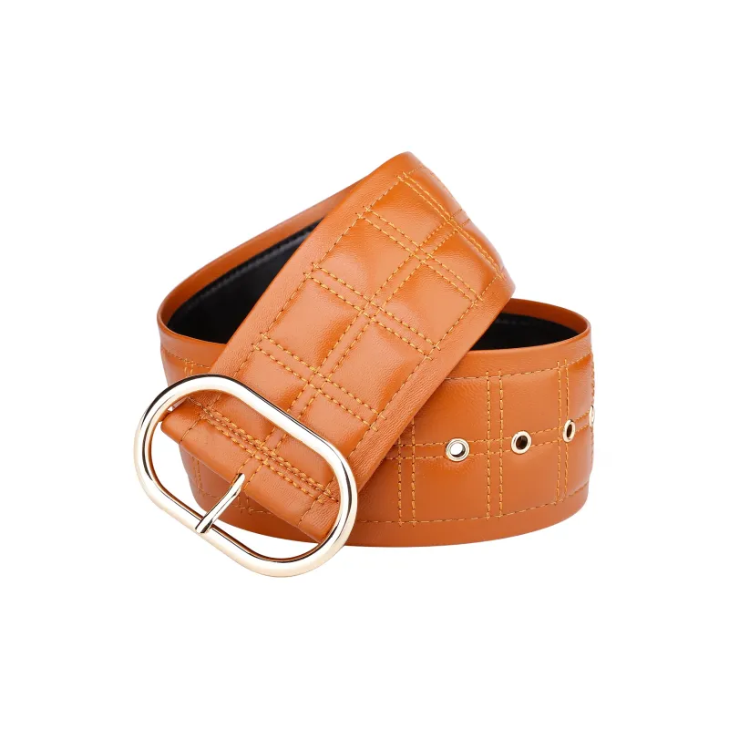 Jaylen Oos Sheepskin Leather Belts Women's 7.4cm-23