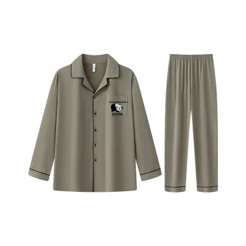 Lan Miao Pajama Set Men's Olive Green