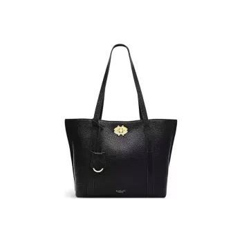 RADLEY Cow Leather Tote Bag Shopping Bag Shoulder Bags Medium Size Women's Black