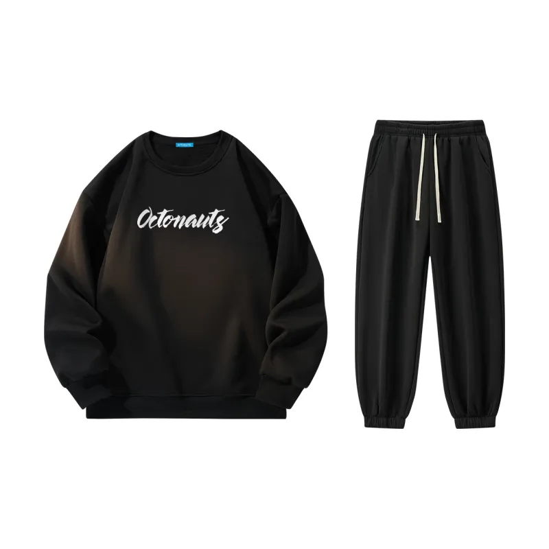 Small Columns Under The Sea Sweatshirt Set Unisex-7