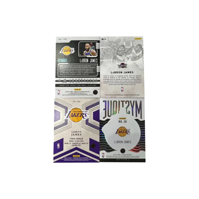 PANINI Lakers LeBron James The King Multi Collection Refractor Star Card Rare Sports Cards 4 Pcs-1