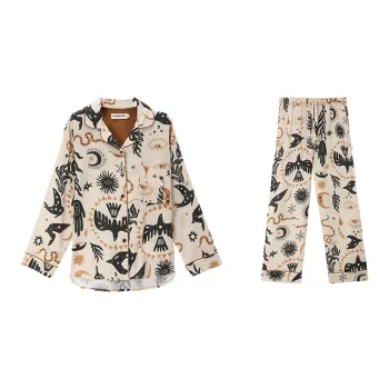 CICADAHOME Border God Pajama Set Men's Image Color