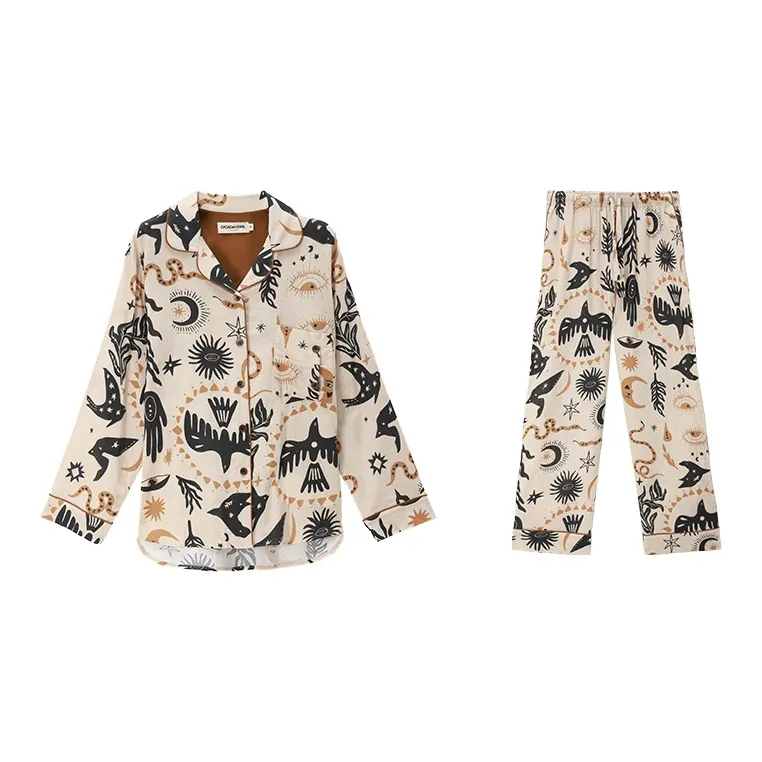 CICADAHOME Border God Pajama Set Men's Image Color-0