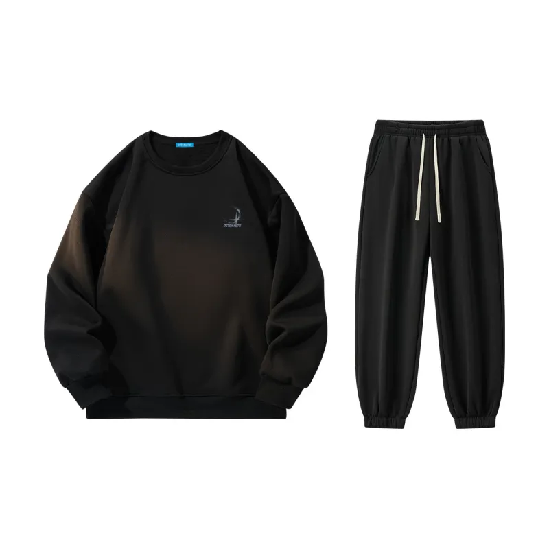 Small Columns Under The Sea Sweatshirt Set Unisex-7