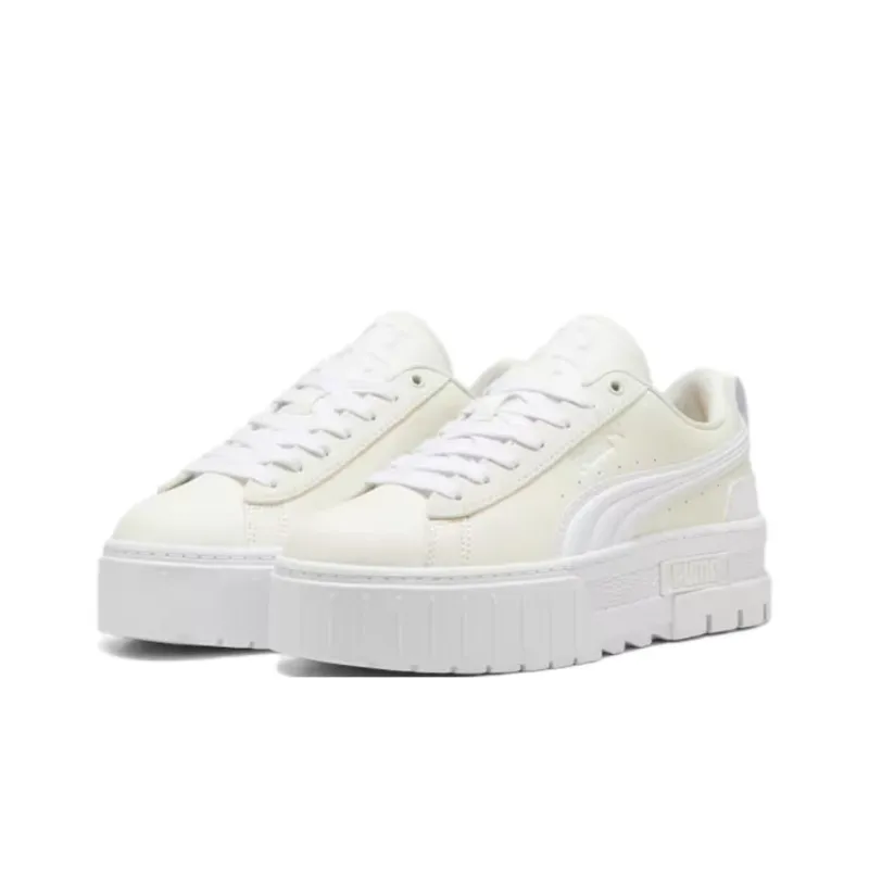 PUMA Maze Slip Resistant Height Increasing Low Top Skateboard Shoes Women's White-2