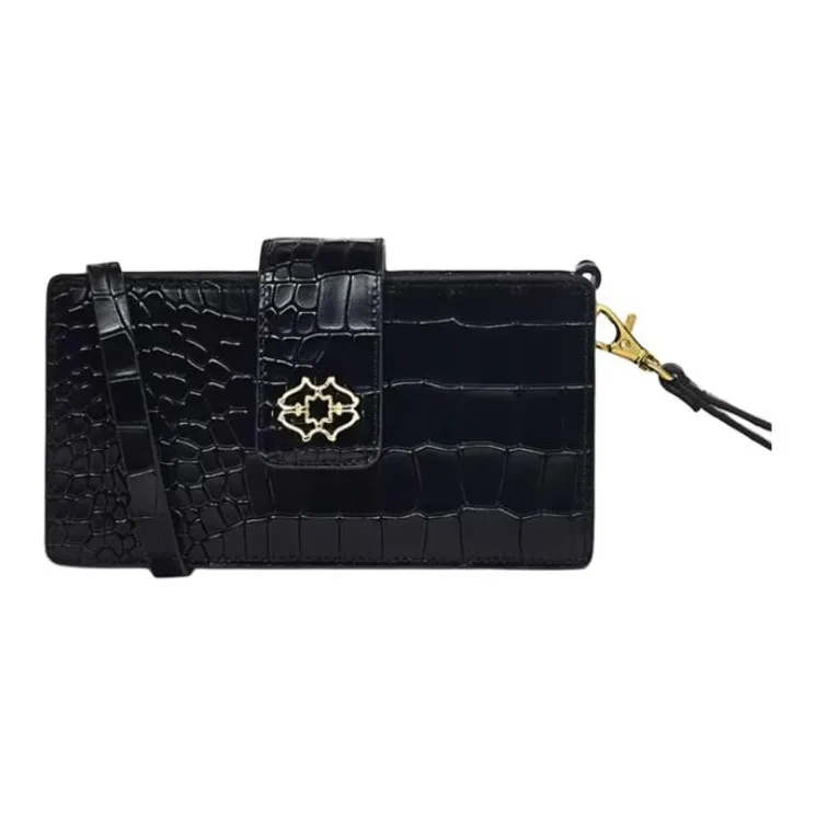 RADLEY Cow Leather Wallets Shoulder Bag Crossbody Bag Small Size Women's Black-0