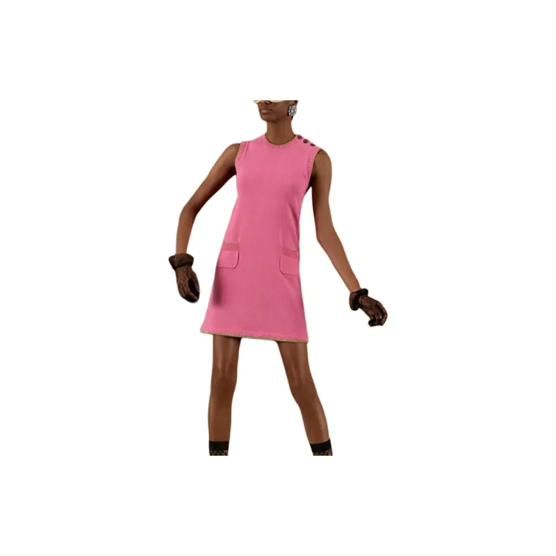 GUCCI Lamé Knit Dress-2