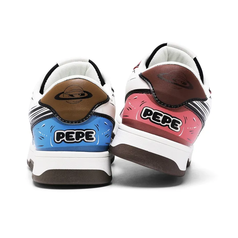 Pepe The Frog Cushioned Wear-Resistant Breathable Low-Top Skateboard Shoes Unisex-19