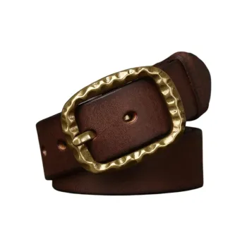JEANSWEST Cow Leather Leather Belts Men's Width  3.8cm