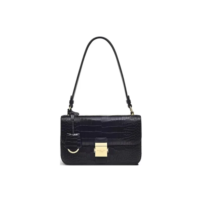 RADLEY Cow Leather Shoulder Bag, Handbag, Shoulder Bag Medium Size Women's Black-0