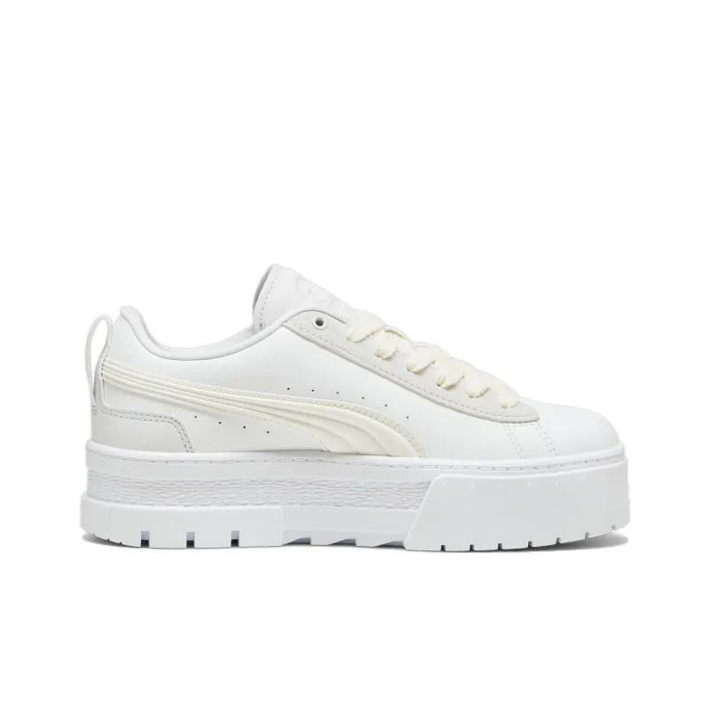 PUMA Maze Anti Slip Wear Resistant Low Top Skateboard Shoes Women's White-1