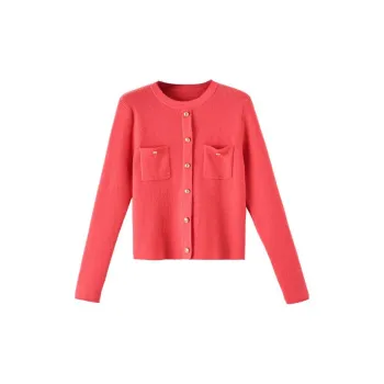 Late White Knitwear Women's Magenta