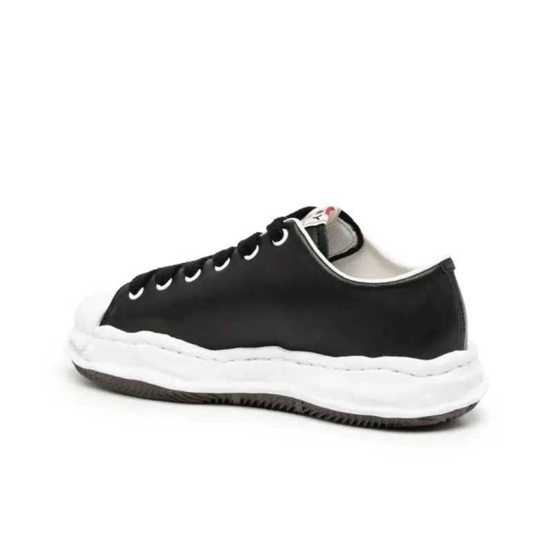 Maison MIHARA YASUHIRO Blakey Og Sole Seamless Leather Low Black White-3