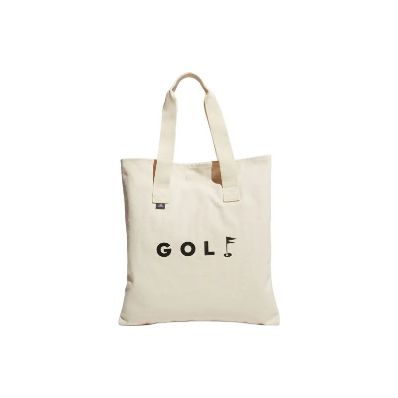 Adidas Cotton Tote Bag Shopping Bag Crossbody One Shoulder Handbags Unisex Natural-0