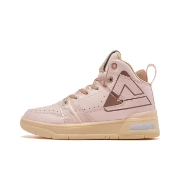 PEAK Taichi 910 Anti Slip Wear Resistant High Top Casual Shoes Women's Pink