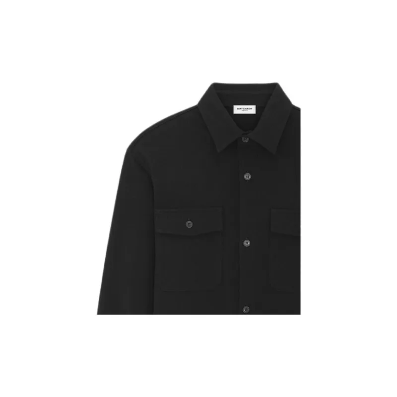 SAINT LAURENT Buttoned Long Sleeved Shirt-3