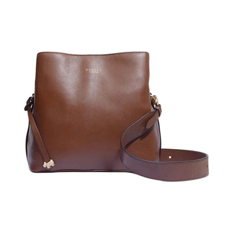 RADLEY Cow Leather Tote Bag Shopping Bag Shoulder Bags Medium Size Women's Brown-0