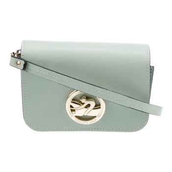LONGCHAMP BOX TROT Calfskin One Shoulder Coin Purse Crossbody Bag Women's Green