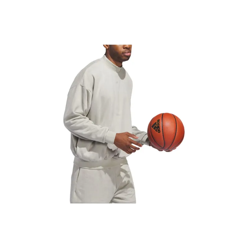 Adidas THE 2024 COLLECTION Sweatshirts Unisex Sesame Seeds Earth Tone-4