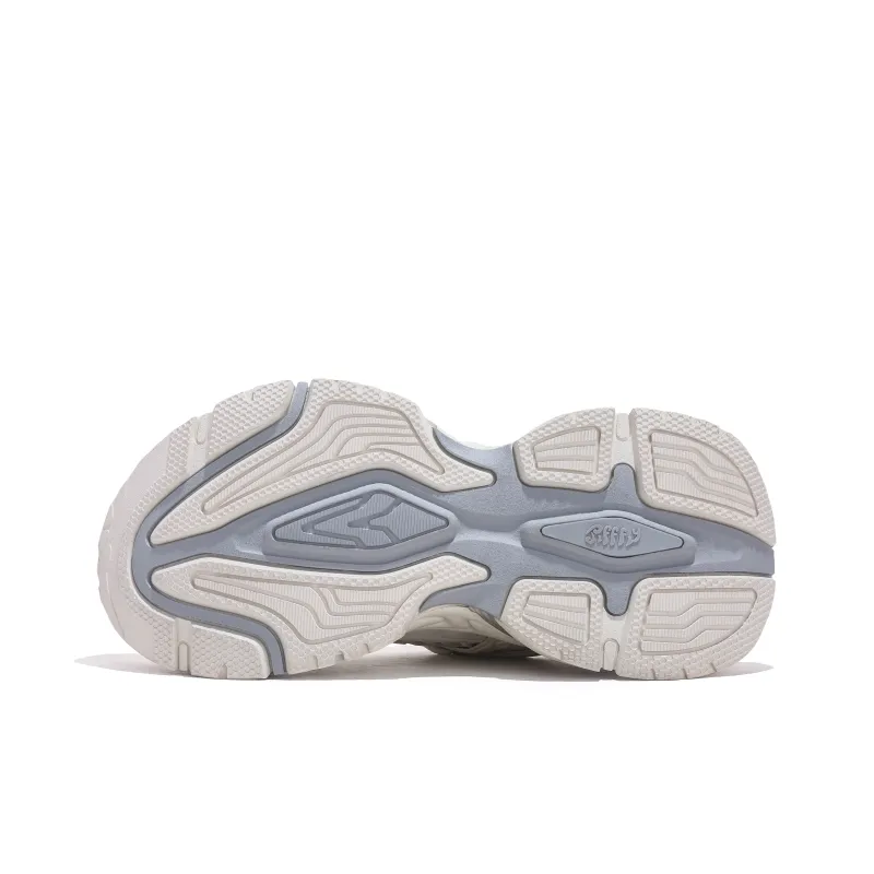 Jifffly Height Increasing, Breathable, Slip Resistant Low Top Chunky Sneakers Unisex Silver Gray-11