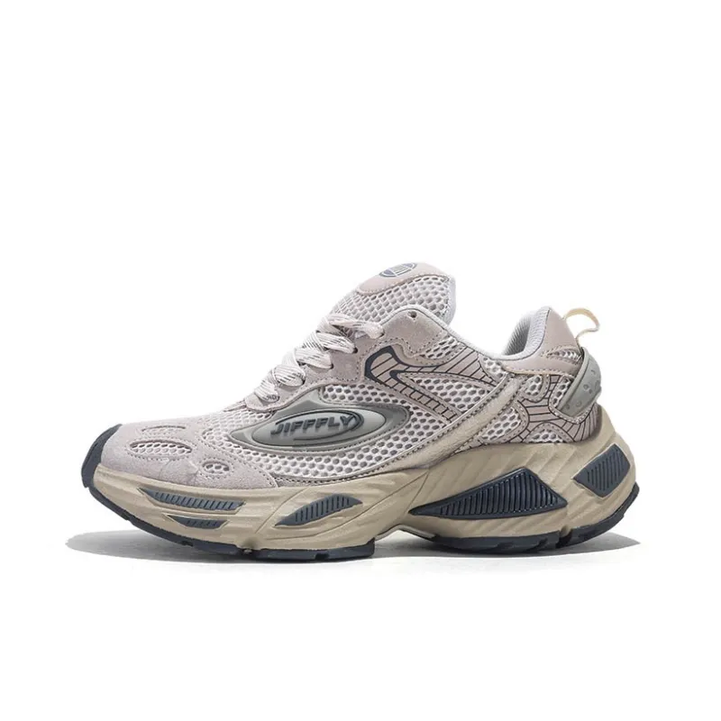 Jifffly Cushioned Slip-Resistant Breathable Lightweight Height Increasing Low-Top Chunky Sneakers Unisex-7