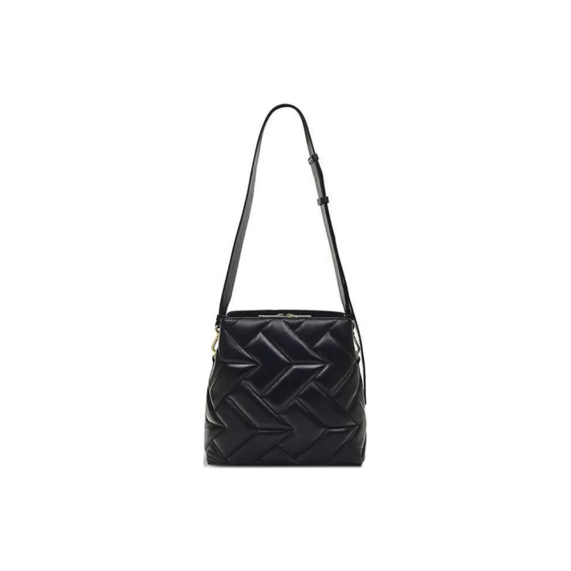 RADLEY Cow Leather Bucket Bags Crossbody Bag Shoulder Bag Medium Size Women's Black-1