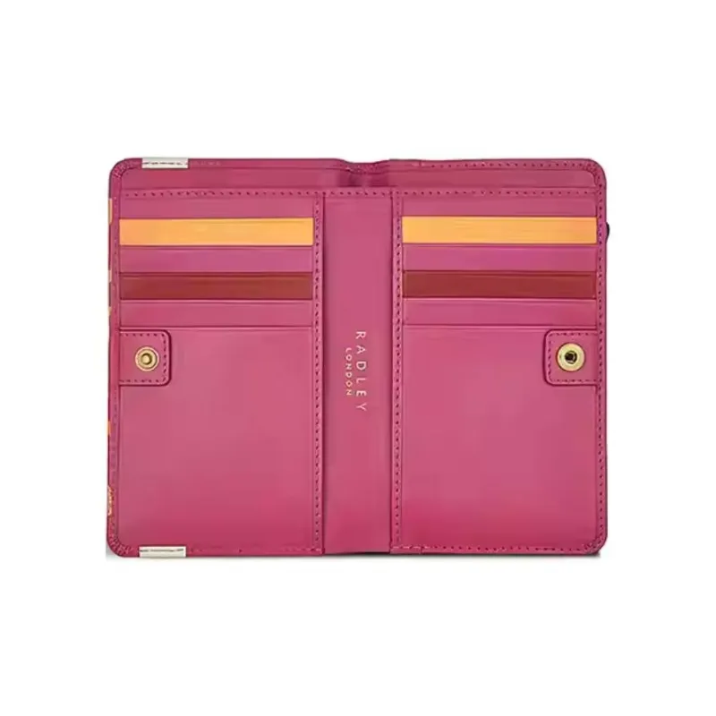 RADLEY Cow Leather Wallet Small Size Women's Rose Red-2