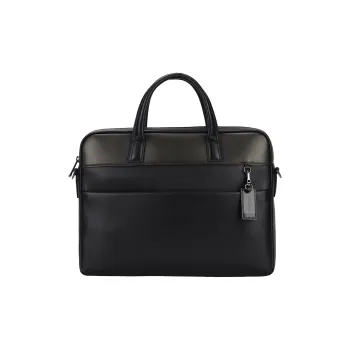 SAMSONITE Cow Leather Laptop Bags Briefcases Shoulder Bags Handbags Men's Black & Coffee