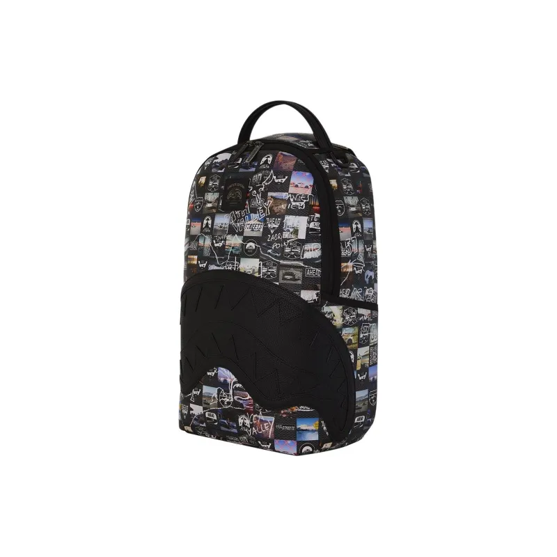 SPRAYGROUND Porsche Collaboration PVC Backpack Unisex Black-3