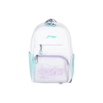LiNing Polyester Backpack Regular Unisex White & Purple