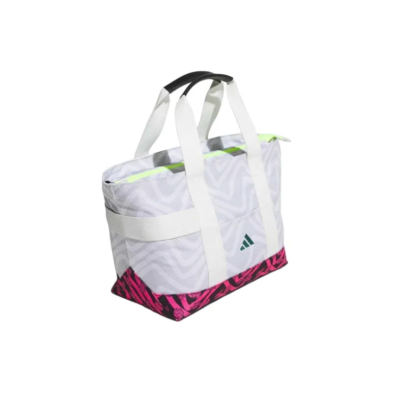 Adidas CodeChaos Polyester Tote Bag, Shopping Bag, Handbag Unisex White & Pink-1