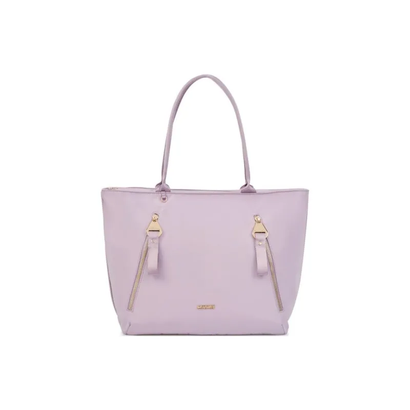 AMERICAN TOURISTER Polyester Tote Bag, Shopping Bag, Shoulder Bag Large Size Women's Light Purple-0