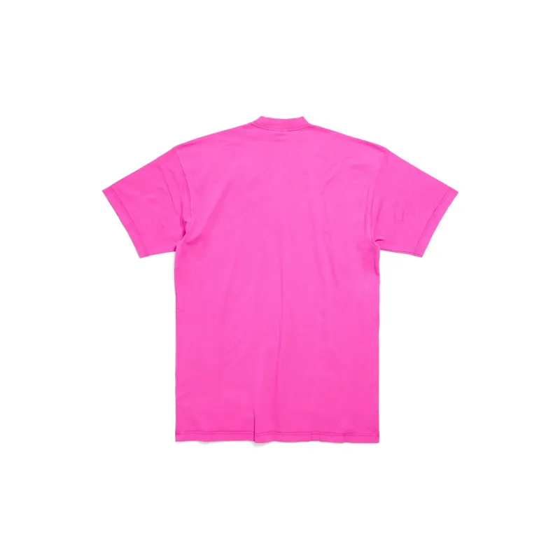 Balenciaga T-Shirt Regular Fit Women's Dark Pink-1