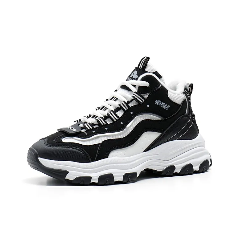 M.M Party Wear resistant And Lightweight Mid Top Chunky Sneakers Women's-5