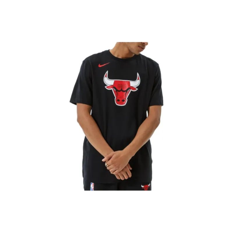 Nike x NBA T Shirt Chicago Bulls Men's Black-4