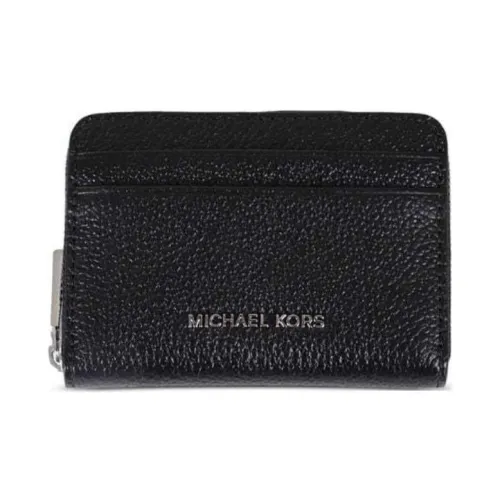 MICHAEL KORS Leather Card Holder Small Size Women's Black