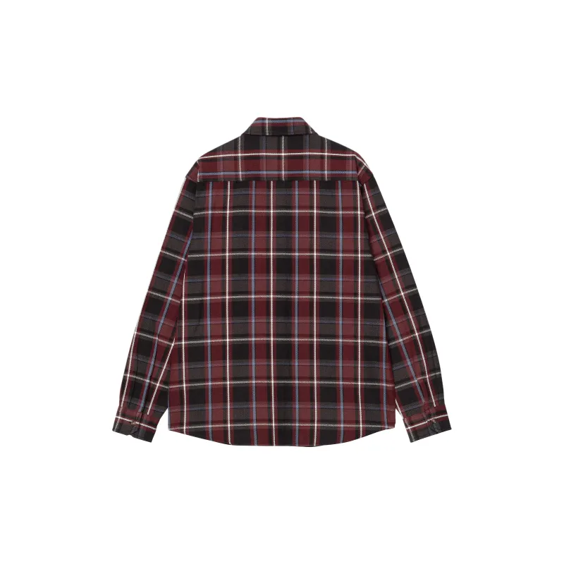 Carhartt WIP FW24 L/S Hobart Shirt Men's Red-1