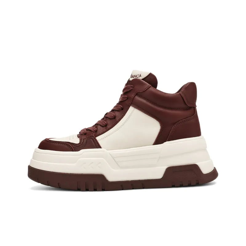 Rosa Bianca Lightweight Height Increasing High Top Skateboard Shoes Women's-7